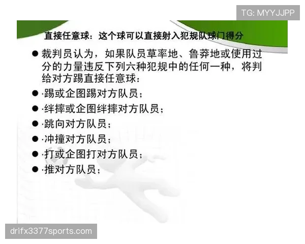 足球犯规种类详解及裁判判罚依据规范解析